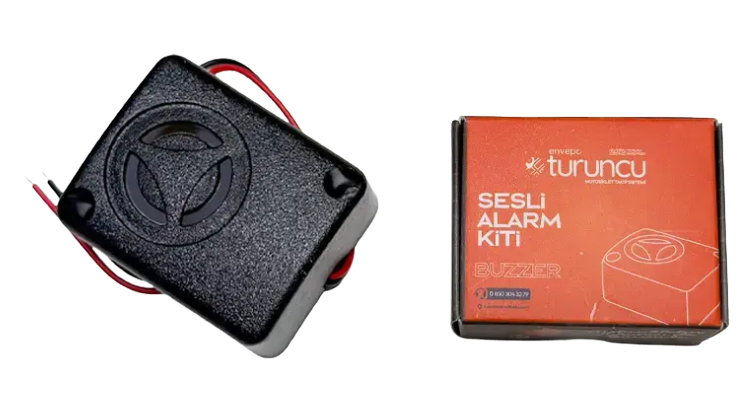 TURUNCU BUZZER SESLİ ALARM KİTİ