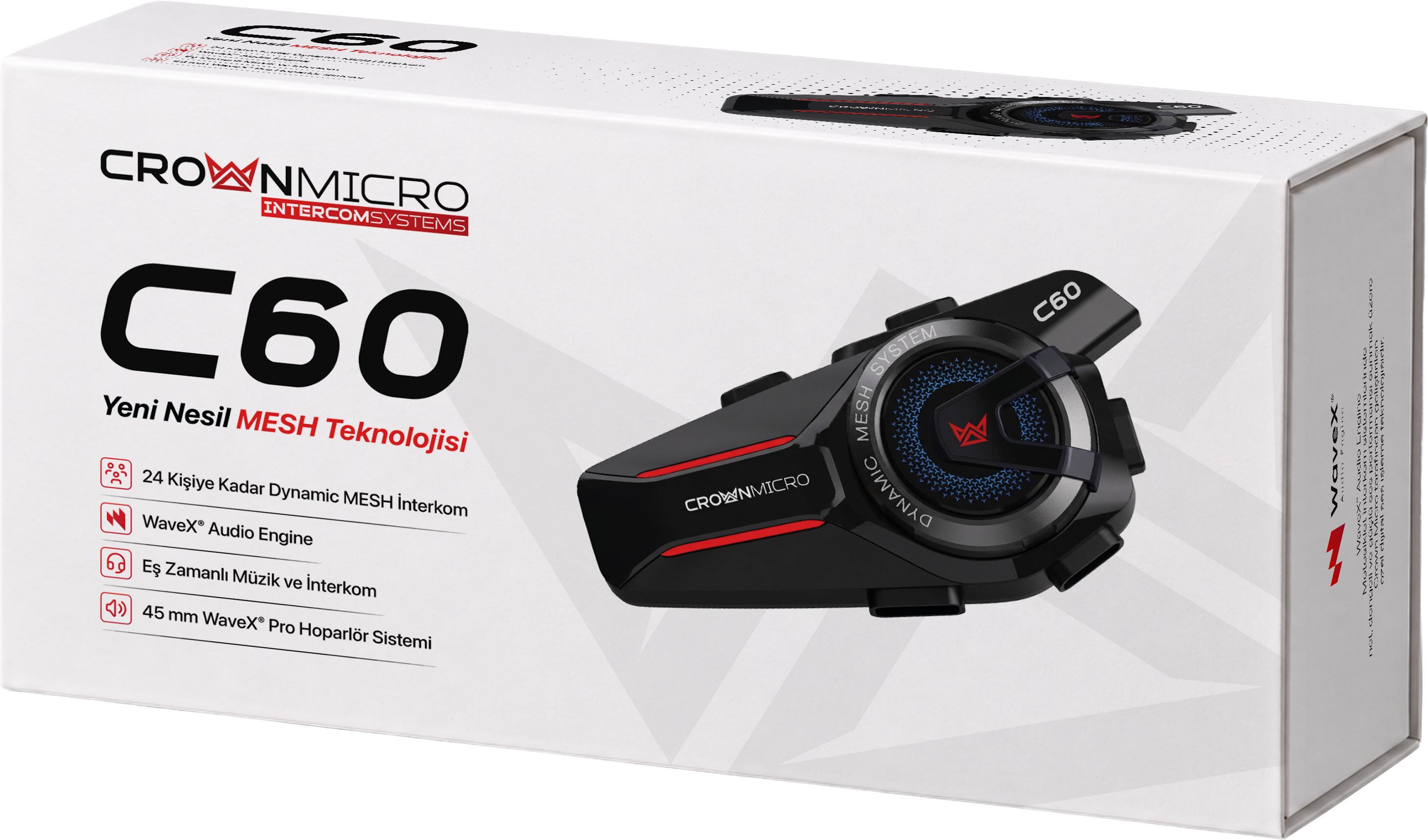 C60 - 24 Kişilik Mesh İnterkom. WaveX® Audio Engine 45mm